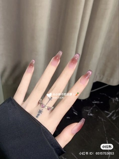 Xiao Hong Shu Nails, Nails Xiaohongshu, Xiaohongshu Nails, Long Almond Nails, Nail Appointment, Long Almond, Nails Press, Nails Inspo, Nails Acrylic