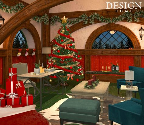 Santa's Workshop, Black Christmas Trees, House Design Games, Christmas Tree Decoration, Home N Decor, Tree Decoration, Interior Designer, App Design, Game Design