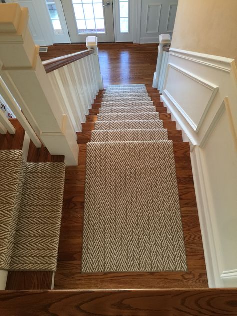 Runner On Hardwood Stairs, Staircase Runner Carpet Runrug Us, Stair Runner With Landing, Stair Runner Dark Wood, Staircase Runner Ideas, Vintage Staircase, Kaleen Stair Runner, Anderson Tuftex Stair Runner, `stair Runners That Go With Area Rugs