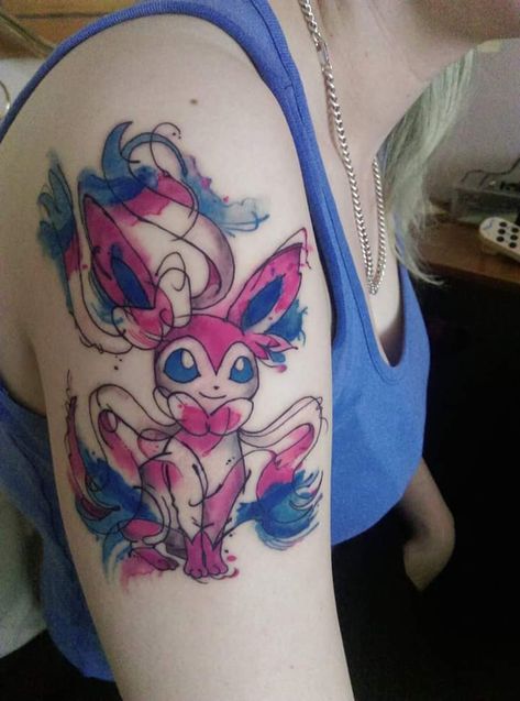 Inspired by apejelly with her couples tattoo of flareon and vaporeon. apejelly if you ever see this i want to say thankyou  - Album on Imgur Pokemon Tattoos, Couples Tattoo, Tattoo Shading, Marvel Tattoos, Pokemon Tattoo, Kawaii Tattoo, Horror Tattoo, Badass Tattoos, Couple Tattoos