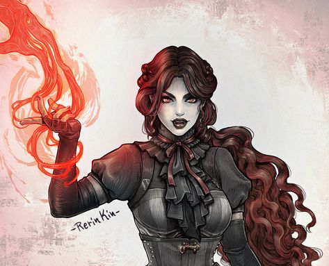 dhampir D&D commission, Rerin Kin Dhampir Character Art, Dnd Races, Character Reference, Magic Art, Dnd Characters, Character Portraits, Fantasy Character Design, Fantasy Art, Character Art