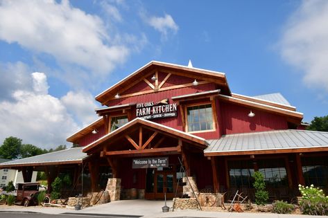 Five Oaks Farm, Tennessee Living, Farmhouse Restaurant, Sevierville Tennessee, Pigeon Forge Tennessee, Sevierville Tn, Breakfast Restaurants, Gatlinburg Tennessee, Farm Kitchen