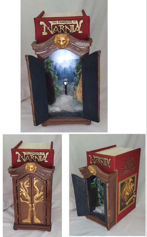 Game Of Thrones Book Nook, Lotr Book Nook, Lord Of The Rings Book Nook, Narnia Book Nook, Booknook Ideas, Booknook Diy, Bookshelf Art, Book Sculpture, Book Nook