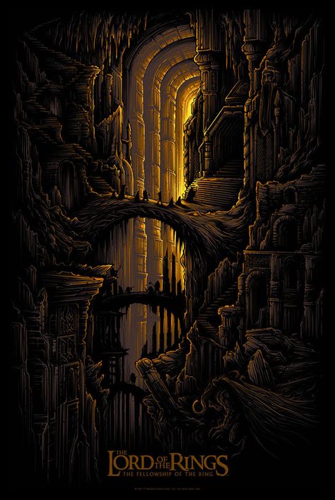 Mines Of Moria, Dan Mumford, Lord Of The Rings Tattoo, The Fellowship Of The Ring, Middle Earth Art, Tolkien Art, Lotr Art, Illustration Photo, Have Inspiration