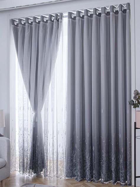 Latest Curtain Designs Living Rooms, Stylish Curtains Living Rooms, Light Curtains Living Room, Silver Grey Curtains, Curtain Designs Living Room, Grey Curtains Bedroom, Hall Curtains, Grey And White Curtains, Grey Curtains Living Room