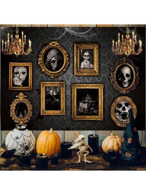 New Halloween Background Cloth Photography Base Special Background Cloth Multicolor    Polyester     Event & Party Supplies, size features are:Bust: ,Length: ,Sleeve Length: Marcos Halloween, Halloween Picture Frames, Halloween Party Backdrop, Halloween Party Photo, Victorian Halloween, Scary Photos, Photo Halloween, Halloween Photo Booth, Party Photo Backdrop