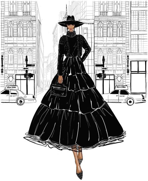 Fashion Designer/Illustrator on Instagram: “NYC is ready to the Fall 💛#fashion#fashionillustration#fashionillustrations#fashionillustrators #fashionillustrator#nycillustrators…” Hat Fashion Illustration, Pixie Styles, Blonde Brunette, Illustrators On Instagram, Fashion Illustrator, Personal Branding, Hat Fashion, Art Girl, Fashion Illustration