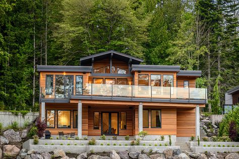 Christopher Developments - Anya Lane II - Design Build West Coast Contemporary Homes, West Coast Contemporary, Interior Design Architecture, Victoria Bc, Cabin Plans, Wooden House, Cabin Homes, Contemporary Home, Architecture Interior