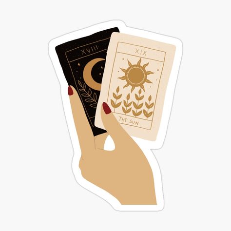 Tarot Cards Aesthetic, Spiritual Stickers, Cards Aesthetic, Witchy Stickers, Sticker Cards, Magic Stickers, Tarot Aesthetic, Sticker Design Inspiration, Aesthetic Sticker