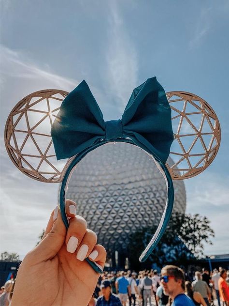 Epcot Ears, Epcot Ball, Disney Epcot, Mickey Mouse Ears, Ears Headband, Minnie Mouse Ears, Disney Ears, Mouse Ears, Color Azul