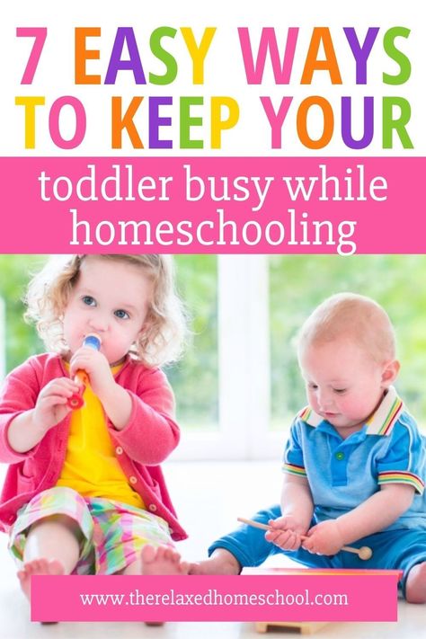 So there you are homeschooling your older kids and your toddler starts climbing up your back, pulling on your shirt, and crying for attention. What do you do? There are many great ways that you can keep your precious little one busy while you work with the older kids. It will just take a little planning ahead. Toddler Homeschool Activities, Homeschool Coop, Busy Activities, Toddler Homeschool, Easy Toddler Activities, Homeschool Encouragement, Multiplication For Kids, Homeschool Art, Tot School