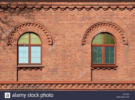 Download this stock image: The Windows of the house from a red brick. From the series window of Saint-Petersburg. - KK719P from Alamy's library of millions of high resolution stock photos, illustrations and vectors. Brick Detail, Brick Arch, Brick Art, Brick Fence, Hotel Concept, Brick Masonry, Red Brick House, Brick Architecture, Brick Patterns