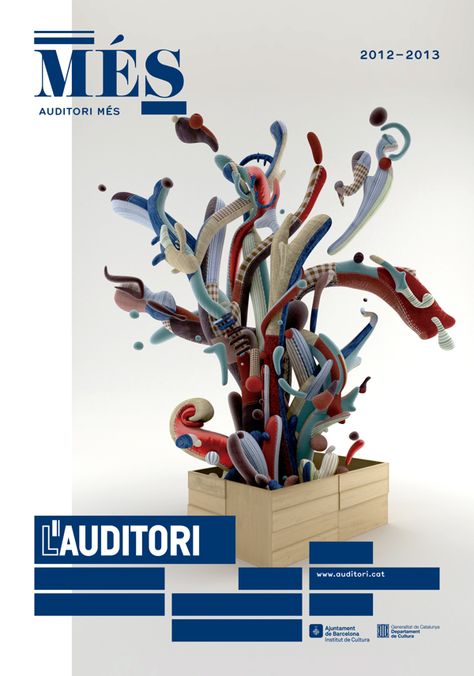 L'Auditori by toormix, via Behance Box Design Ideas, Serial Art, Box Illustration, Design Editorial, Poster Series, Web Graphic Design, Poster Layout, Creative Poster Design, Editorial Layout