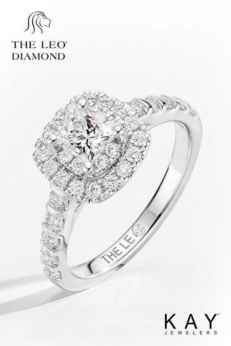 For faraway sparkle they'll love, choose an engagement ring from THE LEO Collection at KAY. Kay Engagement Rings, Leo Diamond Ring, Kay Jewelers Engagement Rings, Leo Diamond, Kays Engagement Ring, Green Wedding Colors, Leo Women, Kay Jewelers, Rings Jewelry