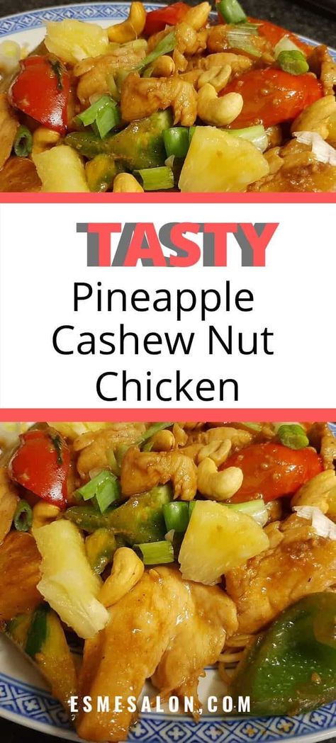 Pineapple Cashew Chicken, Cashew Nut Chicken Recipe, Cashew Chicken Casserole Recipe, Cashew Nut Chicken, Chicken And Cashews, Chicken And Cashews Stir Fry, Pineapple Rice, Pantry Challenge, Cashew Recipes