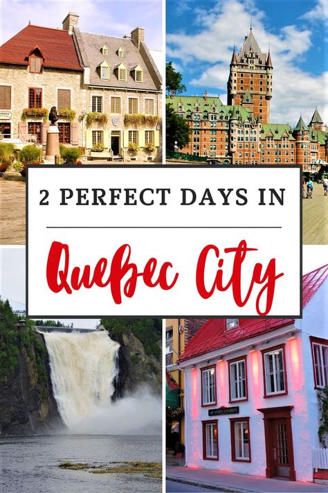 If you are looking for a perfect weekend getaway in Canada, Quebec City is a great choice. In this 2 day Quebec City itinerary, you will find not only the list of top things to do in Quebec City, but also tips on best time to visit, where to stay in Quebec City and much more. #QuebecCity #Canada #weekendgetaway Things To Do In Quebec, Quebec City Canada, Canada Quebec, Old Quebec, Canada Road Trip, Visit Canada, Quebec City, Road Trip Itinerary, Canada Travel