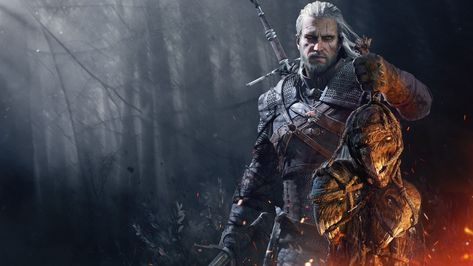 Geralt of witcher 3 pc game wallpaper 4k Witcher Wallpaper, The Witcher Geralt, Flat Background, Best Movie Posters, Best Gaming Wallpapers, Witcher 3 Wild Hunt, 1080p Wallpaper, Michelle Yeoh, Witcher 3