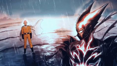 One Punch Man Vs Garou, Garou Gif Pfp, Cosmic Garou Gif, Saitama And Garou, Saitama Gif, One Punch Man Gif, Do-s One Punch Man, Gir Icon, Saitama Vs Garou