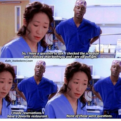 2x01 Grey's Anatomy - Cristina and Burke Greys Anatomy Christina And Burke, Christina And Burke, Burke And Christina, Cristina And Burke, Dr Burke, Greys Quotes, Anatomy Memes, Christina Yang, Grey's Anatomy Doctors