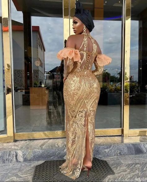 Best Owambe Styles 2022 Asoebi Gown Styles, Latest Gown Styles, Gown Styles For Ladies, Owambe Styles, Aso Ebi Lace Styles, Ankara Short Gown Styles, Sparkly Prom Dresses, Lace Gown Styles, Lace Dress Styles