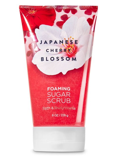 Japanese Cherry Blossom Foaming Sugar Scrub by Bath & Body Works Coconut Oil Body Scrub, Skin Care Center, Coffee Face Scrub, Foaming Sugar Scrub, Diy Body Scrub, Bath And Body Work, Alcohol Free Toner, Exfoliating Body Scrub, All Natural Skin Care