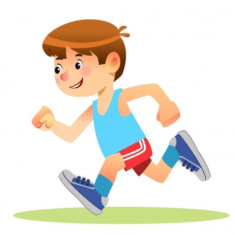 Boy running in sportswear Premium Vector | Premium Vector #Freepik #vector #school #man #sport #cartoon Running Clipart, Running Drawing, Running Illustration, Running Cartoon, Running Vector, Running Images, Sports Clipart, School Sports Day, Challenge Instagram