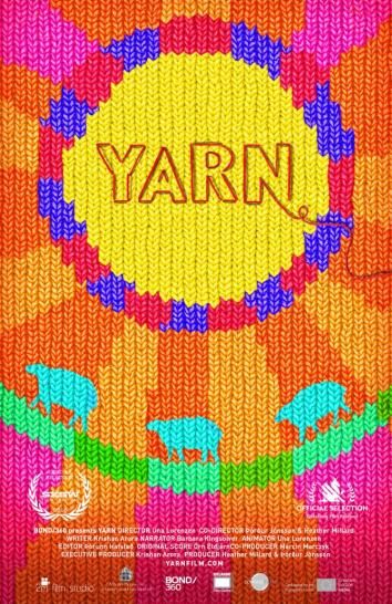 160614_EYE_YarnTheMovie1 Knitting Graphic Design, Crochet Poster, Yarn Illustration, Knitting Typography, Knitting Club Poster, Creative Knitting Magazine, Crochet Baby Booties Pattern, Baby Booties Pattern, Booties Crochet