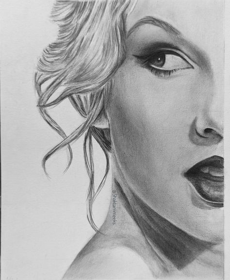 A5 size sketch ☺️. Visit my Instagram Sketches Taylor Swift, Taylor Swift Drawing Ideas, The Story Of Us, Taylor Swift Drawing, Portrait Sketch, Drawing Portrait, All About Taylor Swift, All Too Well, Sketch Inspiration