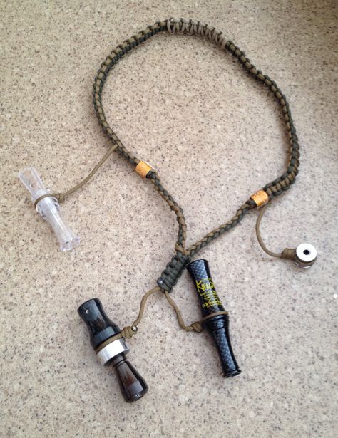 Paracord Duck Call Lanyard, Duck Call Lanyard, Duck Hunting Blinds, Fishing Lanyard, Duck Calls, Hunting Blinds, Paracord Projects, Seed Bead Patterns, Game Birds