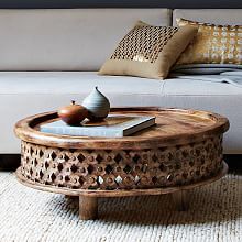 Modern Accent Tables | west elm Indian Coffee Table, West Elm Coffee Table, Indian Coffee, Couch Table, Modern Console Tables, Modern Console, Elegant Furniture, Wood Coffee Table, Wooden Coffee Table