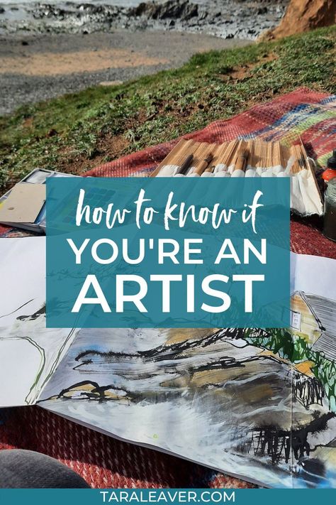 If you feel called to make art, but feel unsure about how to know if you're an artist and can call yourself one, this post is for you! | how to know when you're an artist | what makes an artist | artist tips and tricks | artist thoughts | artist quotes | resources for artists | how to become an artist | becoming an artist | artist journey How To Become A Better Artist, Artist Thoughts, Art Syllabus, Artists Aesthetic, Become An Artist, Confirmation Bias, Artist Humor, Artist Tips, What Is An Artist