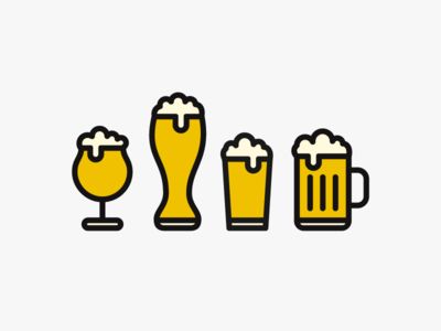 Beer Beer Tattoo, Beer Logo Design, Beer Drawing, Beer Tattoos, Beer Icon, Icon Set Design, Beer Art, Beer Logo, Typo Logo