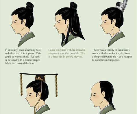 male hair Traditional Asian Hairstyles, Japanese Hairstyle Traditional, Traditional Chinese Hairstyle, Chinese Hairstyles, Ancient Chinese Hairstyles, Medieval Japanese, Hairstyles Male, Korean Men Hairstyle, Traditional Hairstyle