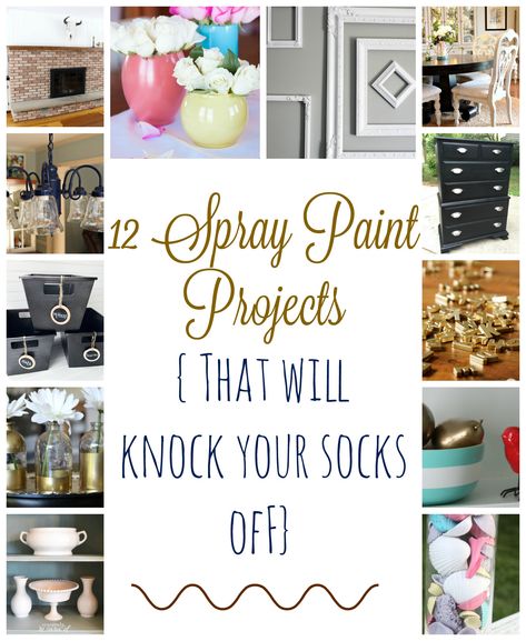 Things To Do With Spray Paint, Metallic Spray Paint Ideas, Things To Spray Paint, Diy Spray Paint Ideas, Spray Paint Tips, Spray Paint Furniture, Spray Paint Projects, Diy Paint Projects, Diy Spray Paint