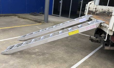 Heavy Duty Aluminium Loading Ramps: Safely Load Large Vehicles - LovingLocal Aluminum Ramp, Loading Ramps, Types Of Vehicle, Heavy Machinery, Motocross, Trailer, Do It, Heavy Duty, Vehicles