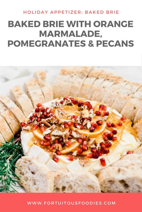 Baked Brie With Orange Marmalade, Appetizers With Orange Marmalade, Holiday Appetizers Christmas Parties, Holiday Appetizers Thanksgiving, Brie Cheese Recipes, Holiday Appetizers Christmas, Party Tricks, Brie Appetizer, Savory Recipe