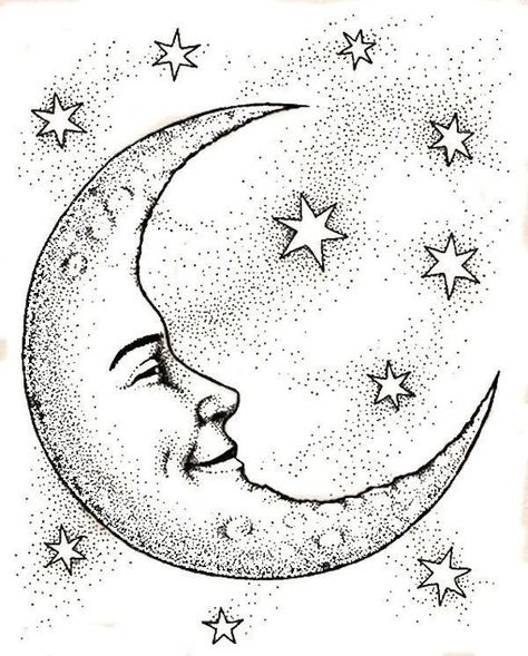 Tattoo Sonne, Tattoos Infinity, Crescent Moon Tattoo, Star Coloring Pages, Couple Drawing, Drawing Eyes, Sun And Moon Drawings, Tattoos Skull, Drawing Faces