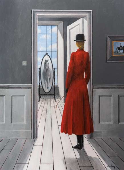 Alan Parry - Mirror 1 Paper Bag Princess, Magic Realism, Solo Exhibition, Fantasy Artist, Landscape Artist, British Artist, Fish Art, Look In The Mirror, Horse Art