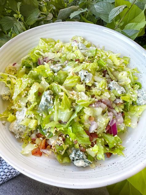 Blue Cheese Chopped Salad Tipsy Housewife, Blue Cheese Dressing Salad, Blue Cheese Chopped Salad, Tipsy Housewife Recipes, Blue Cheese Vinaigrette, Housewife Recipes, The Tipsy Housewife, Tipsy Housewife, Blue Cheese Salad