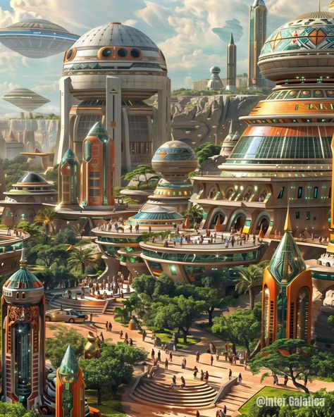 🐘Cosmic Expansion of the Afro Kingdoms👑 💎 What's your favourite view? . . . . . #midjourneyarchitecture #scifiartwork #scifiart #aiartcommunity #midjourneygallery #midjourneycommunity #conceptart #sciencefiction #sciencefictionart #midjourneyartwork #aiart #scifiworld #scifimovies #alienworld #scifidaily #scificity #futuristicarchitecture #ancientcity #alienworld #architecturedesign #futuristiccity #wakanda Janaki Mandir, Dreamscape Architecture, Fantasy Realm, Future Buildings, Sci Fi City, Alien Worlds, Fantasy City, Fantasy Setting, Fantasy Places