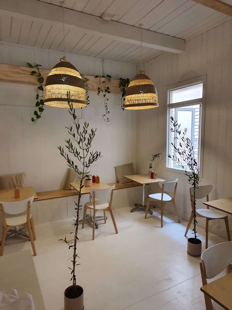 cafe fit out in Brisbane White And Wood Coffee Shop, Organic Cafe Design, Yoga Studio Cafe, Cafe Wood Interior, Yoga Coffee Shop, Study Cafe Design, Wood Cafe Design, Wood Cafe Interior, Minimal Cafe Interior