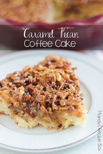 Caramel Pecan Coffee Cake - Easy Meal Plan #20 Caramel Coffee Cake, Crumb Cakes, Pecan Coffee Cake, Coffee Cake Recipe, Krispy Treats, Rice Krispy, Naked Cakes, Caramel Coffee, Caramel Pecan