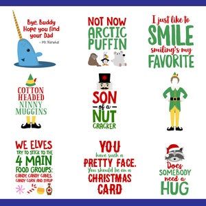 Mr Narwhal, Elf Movie Quotes, Elf Svg, Christmas Logo, Elf Yourself, Grinch Png, Create Christmas Cards, Elf Movie, Mugs Gift