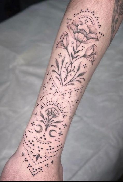 Ehe Tattoo, Bohemian Tattoo, Inner Forearm Tattoo, Boho Tattoos, Dot Tattoos, Tattoos For Women Half Sleeve, Spiritual Tattoos, Arm Sleeve Tattoos, Arm Tattoos For Women