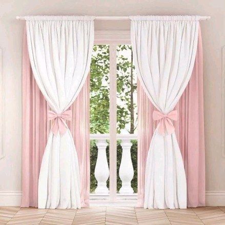 Princess Curtains, Rideaux Shabby Chic, Girls Room Curtains, Girls Bedroom Curtains, Kids Room Curtains, Pink Curtains, Stylish Curtains, Dekorasi Kamar Tidur, Kids Curtains