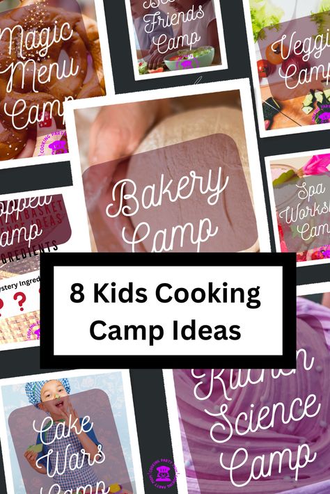 kids cooking camp ideas, kids cooking camp ideas for summer, summer kids cooking ideas, activities for kids, Summer Camp Food Ideas For Kids, Cooking Camp For Kids, Kids Cooking Class Ideas, Kids Cooking Club, Teaching Kitchen, Kids Cooking Activities, Camp Recipes, Competitions For Kids, Cooking Theme