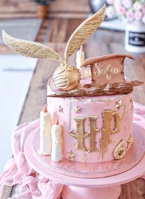 harry potter cake, harry potter birthday cakes, harry potter cake ideas, birthday cake ideas, cake ideas Harry Potter Pink Cake, Tort Harry Potter, Gateau Harry Potter, Decor Tort, Harry Potter Theme Birthday, Harry Potter Birthday Cake, Harry Potter Bday, 13 Birthday Cake, Harry Potter Girl