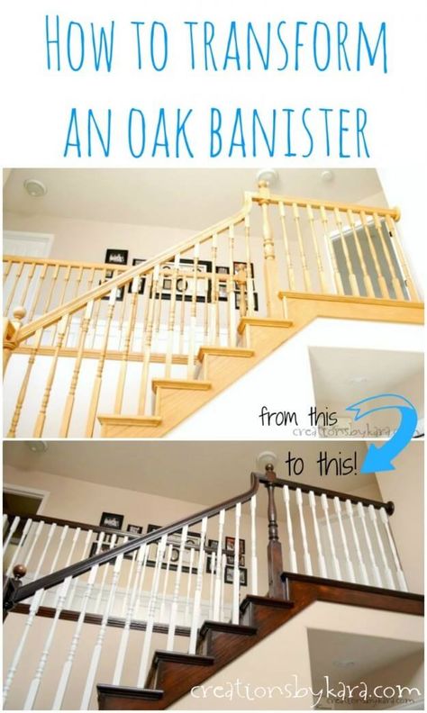 7 DIY Projects To Make Your Home Look Like A Million Bucks Oak Banister, Diy Staircase Makeover, Remodeling Hacks, Diy Staircase, Staircase Makeover, Up House, Diy Remodel, Home Upgrades, Updating House