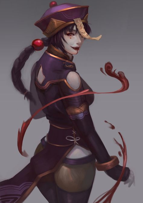 Jiangshi Art, Jiangshi Character Design, Character Design Girl, Urban Legends, Women Art, Monster Design, Art Characters, Female Character Design, Dnd Characters