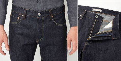 Affordable Selvedge Jean from Uniqlo | Cool Material Mens Fashion Urban, Mens Fashion Suits, Modern Man, Low Cost, Urban Fashion, Uniqlo, New York, Pants, Fashion Tips